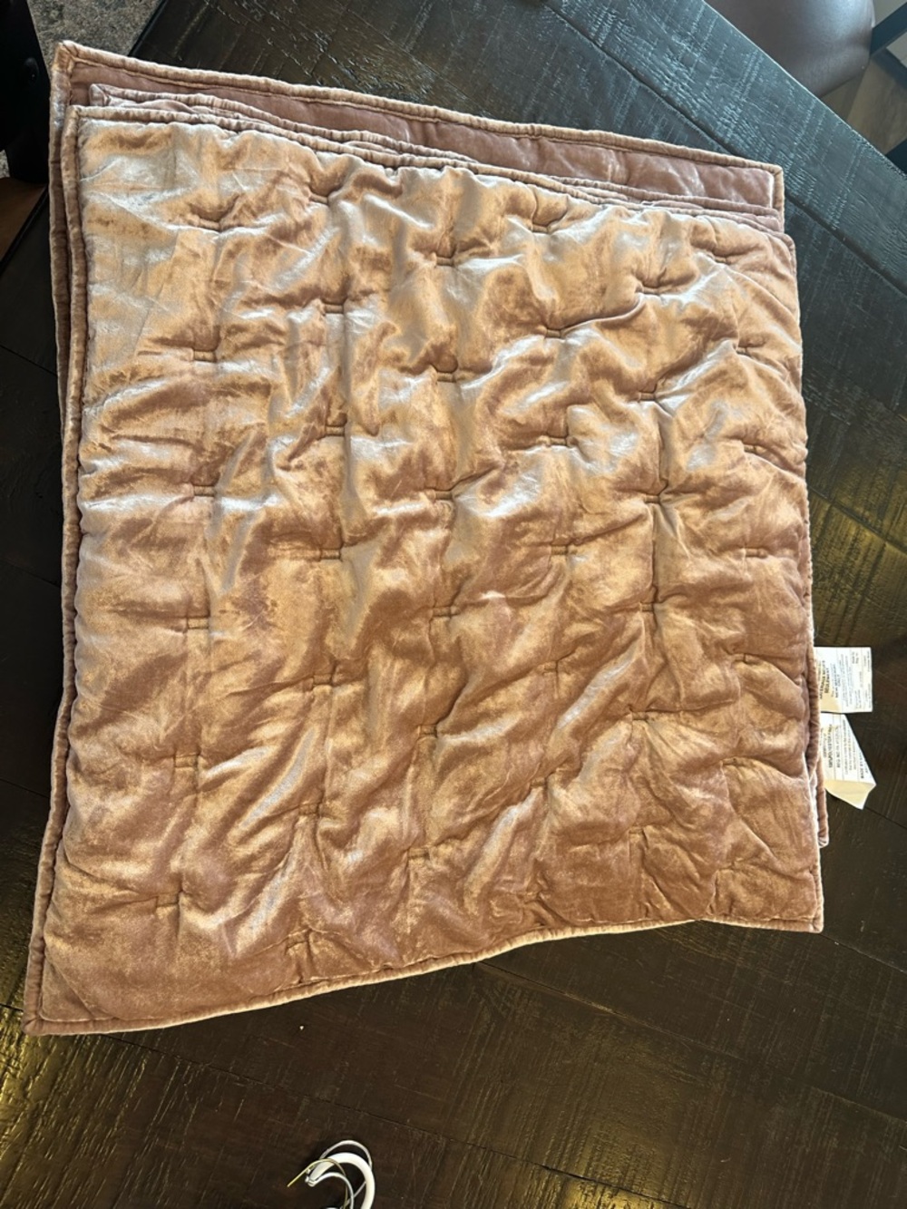 3 West Elm Euro Velvet Shams